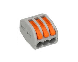 Kytkinkiristin Wago 3x4mm2, 50 kpl