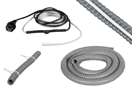 Drainage hose 19mm + heating cable for Pancake 1 m - 15W
